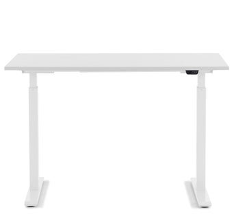 Skrivebord Smart Hvit/Hvit Justerbar Høyde 120cm – bilde-1.