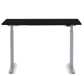 Escritorio Office gris negro 120x70cm – Imagen-1.