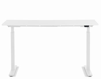 Skrivebord Smart Hvit/Hvit Justerbar Høyde 140cm – bilde-1.