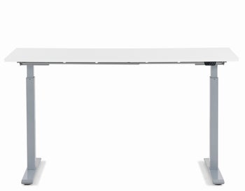 Escritorio Office gris blanco 140x60cm – Imagen-1.