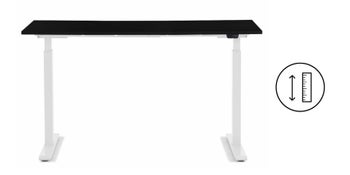 Skrivbord Smart - Svart/Vit Höj/Sänkbart, 140cm – bild-1.