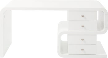 Skrivbord Snake - Vit, 150cm – bild-1.