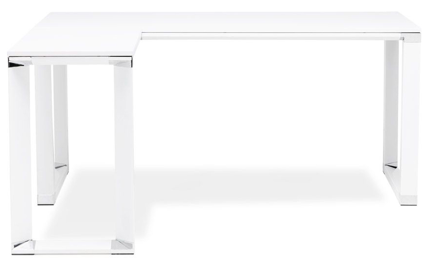 Biurko Warner 170x80 cm białe – obraz-1