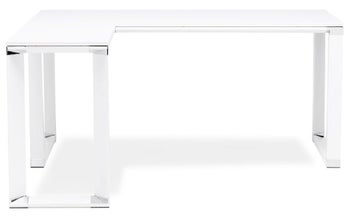 Biurko Warner 170x80 cm białe – obraz-1