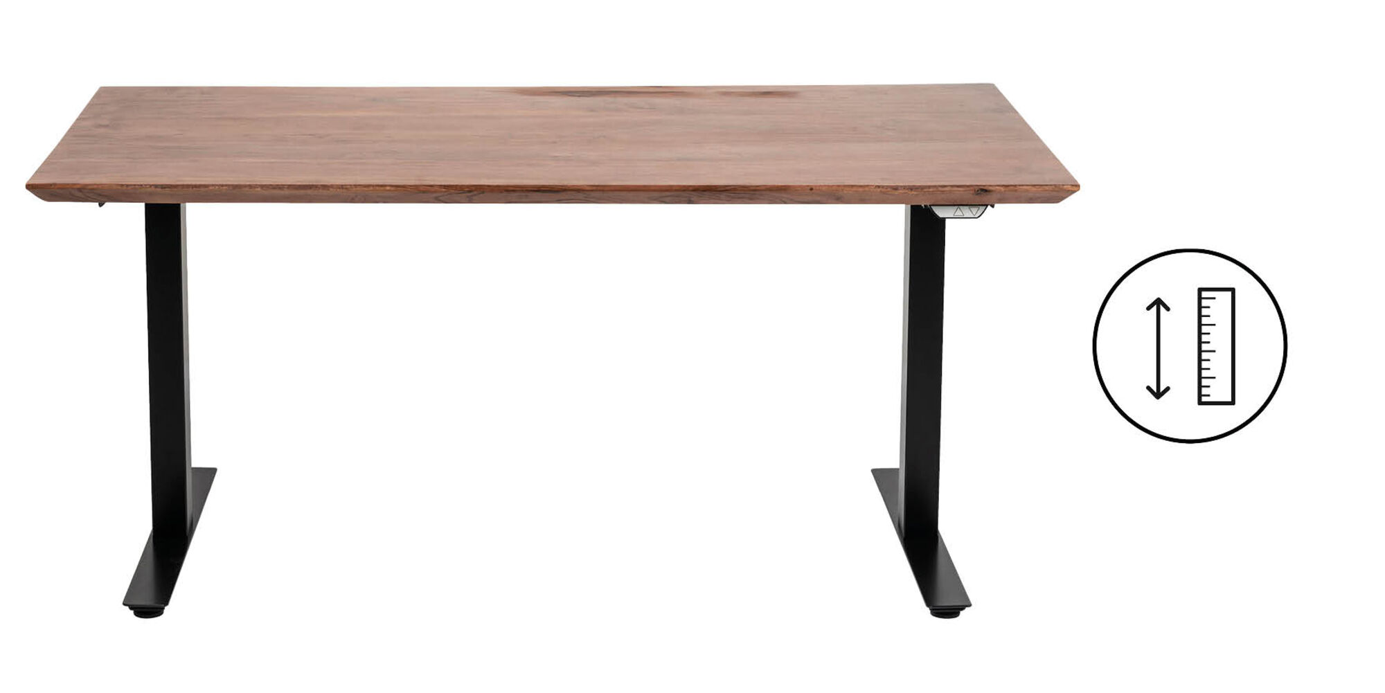 Mesa Office Symphony oscuro negro 160x80 – Imagen-1.