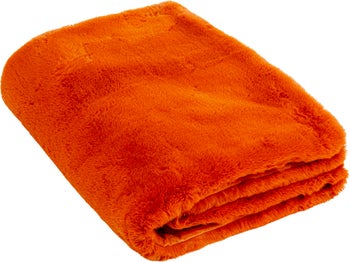 Pläd Mika - Orange, 150x200 cm – bild-1.