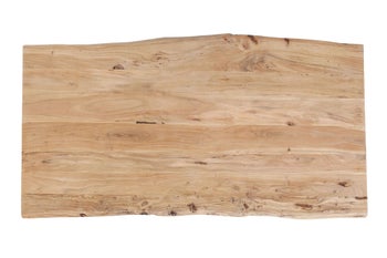 Blat drewniany akacjowy prostokątny asymetryczny 160x80 cm  – obraz-1