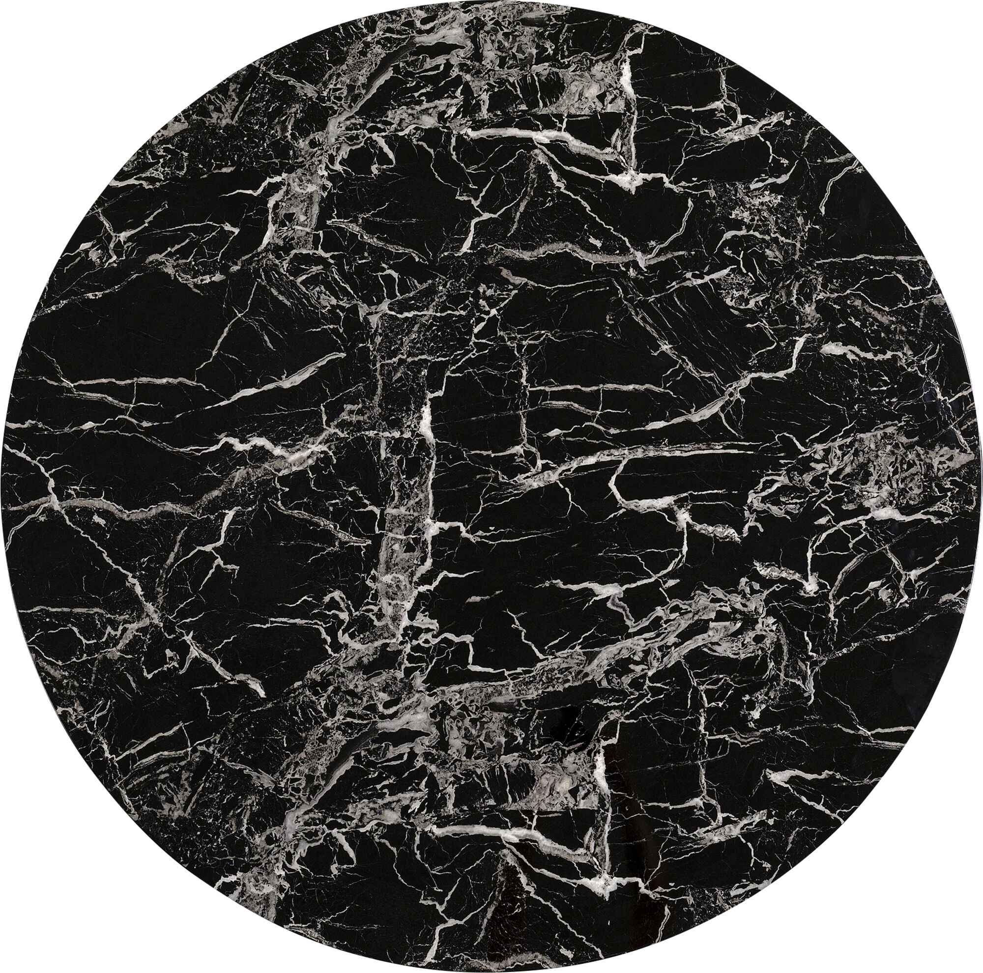 Tablero de mesa Schickeria efecto mármol negro Ø11 – Imagen-1.