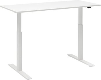 Blat prostokątny biały płyta melaminowana 120x60 cm – obraz-1