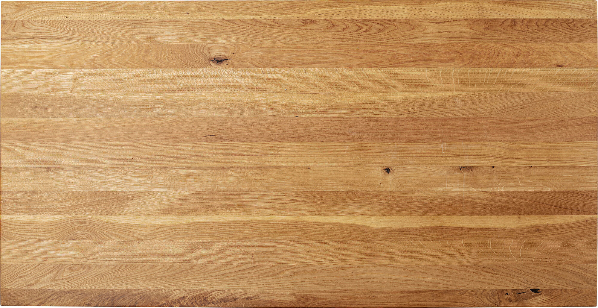 Blat z drewna dębowego prostokątny olejowany 180x90 cm – obraz-1