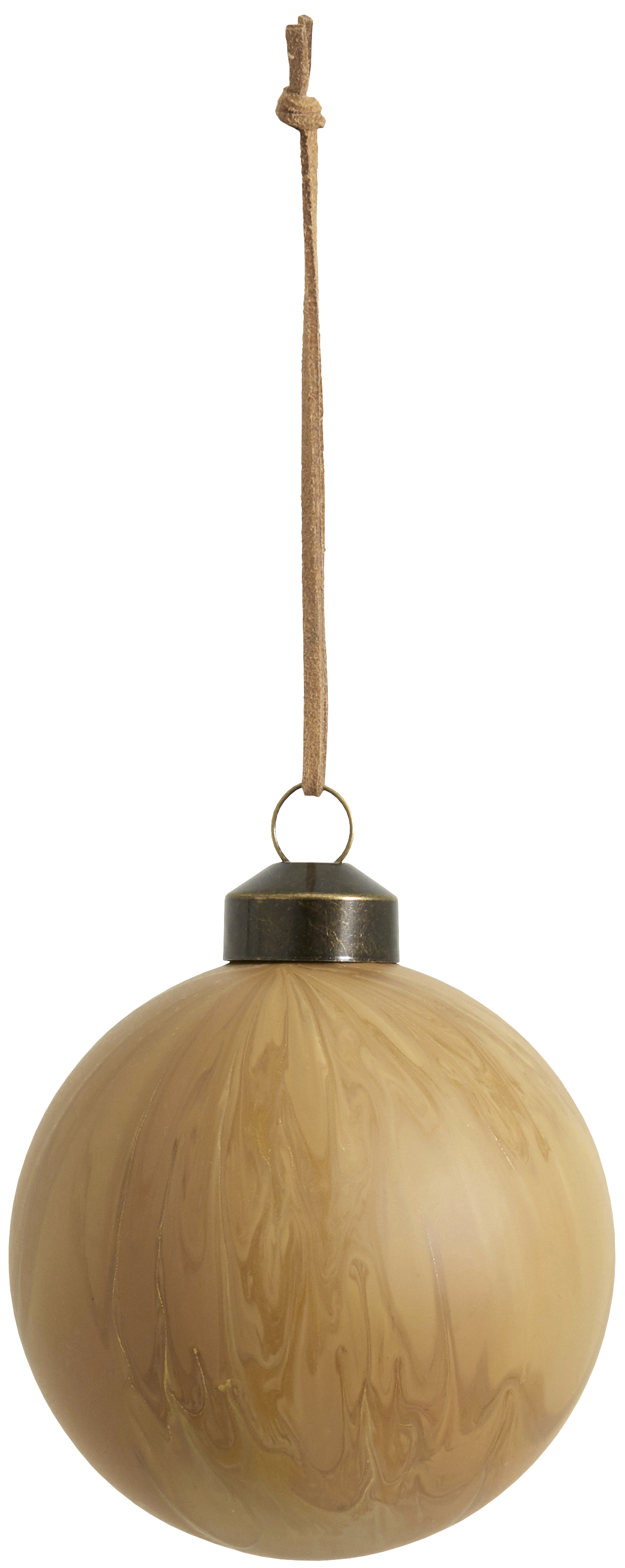 Bombka choinkowa Artful Ø8 cm jasnobrązowa – obraz-1