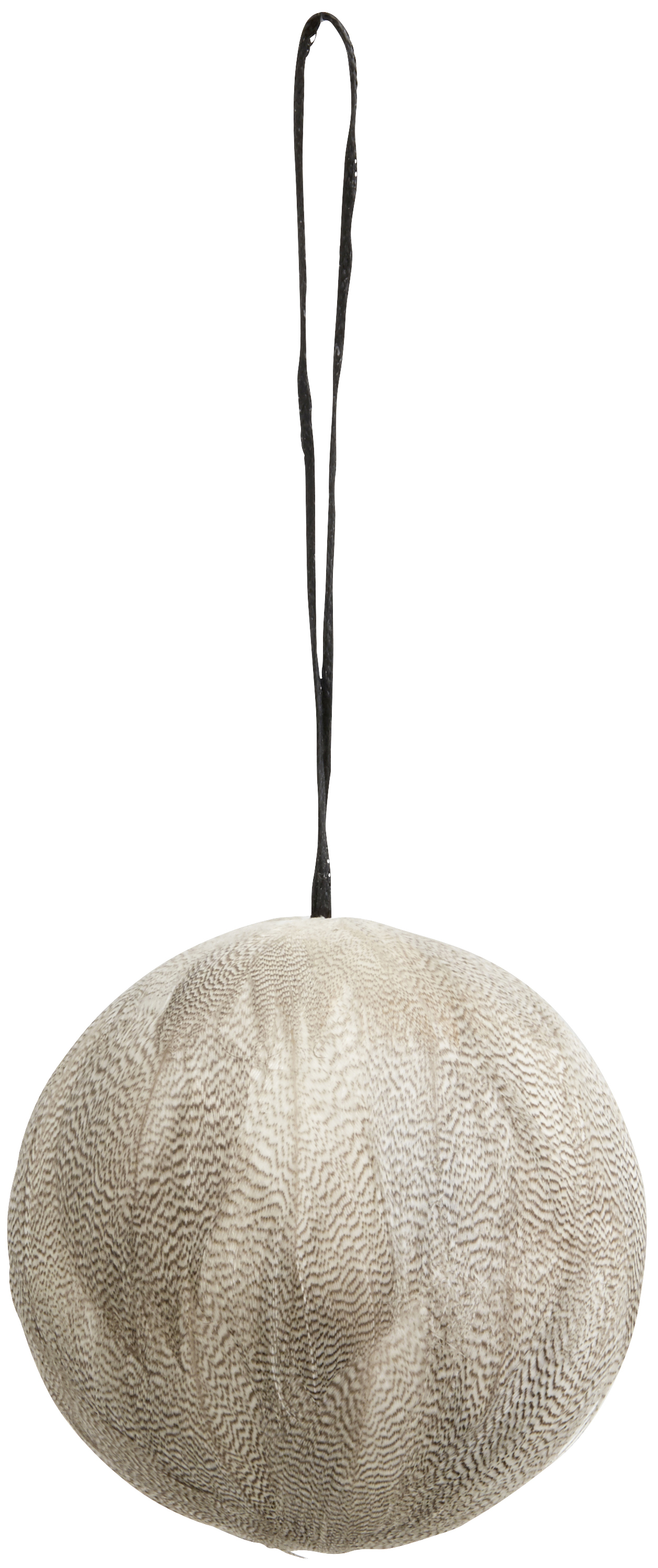 Bombka choinkowa Nami Ø8 cm szaro-biała – obraz-1