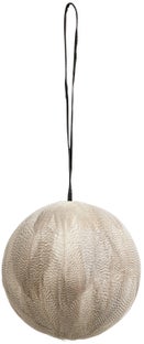 Bombka choinkowa Nami Ø8 cm szaro-biała – obraz-1