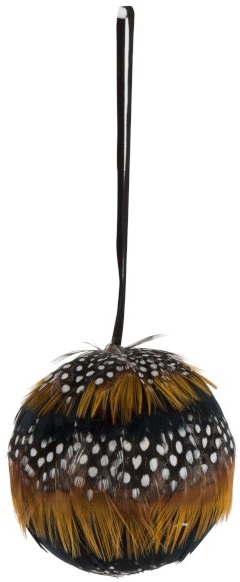 Bombka choinkowa Nix Ø8 cm brązowo-czarna – obraz-1