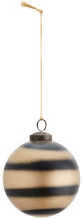 Bombka choinkowa Winay Ø10 cm złoto-czarna – obraz-1