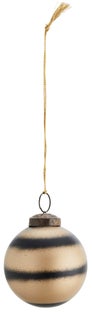 Bombka choinkowa Winay Ø7 cm złoto-czarna – obraz-1