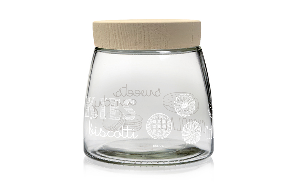 Буркан за съхранение EASY WHITE – изображение-1