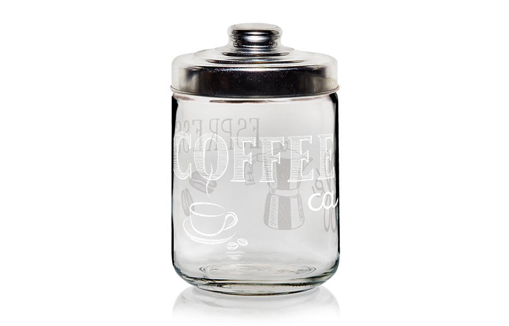 Буркан за съхранение на кафе EASY WHITE – изображение-1