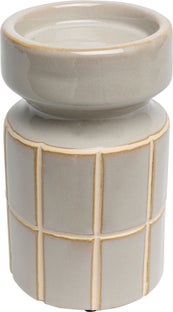 Świecznik Bliss Tile Jasnoniebieski 18cm – obraz-1