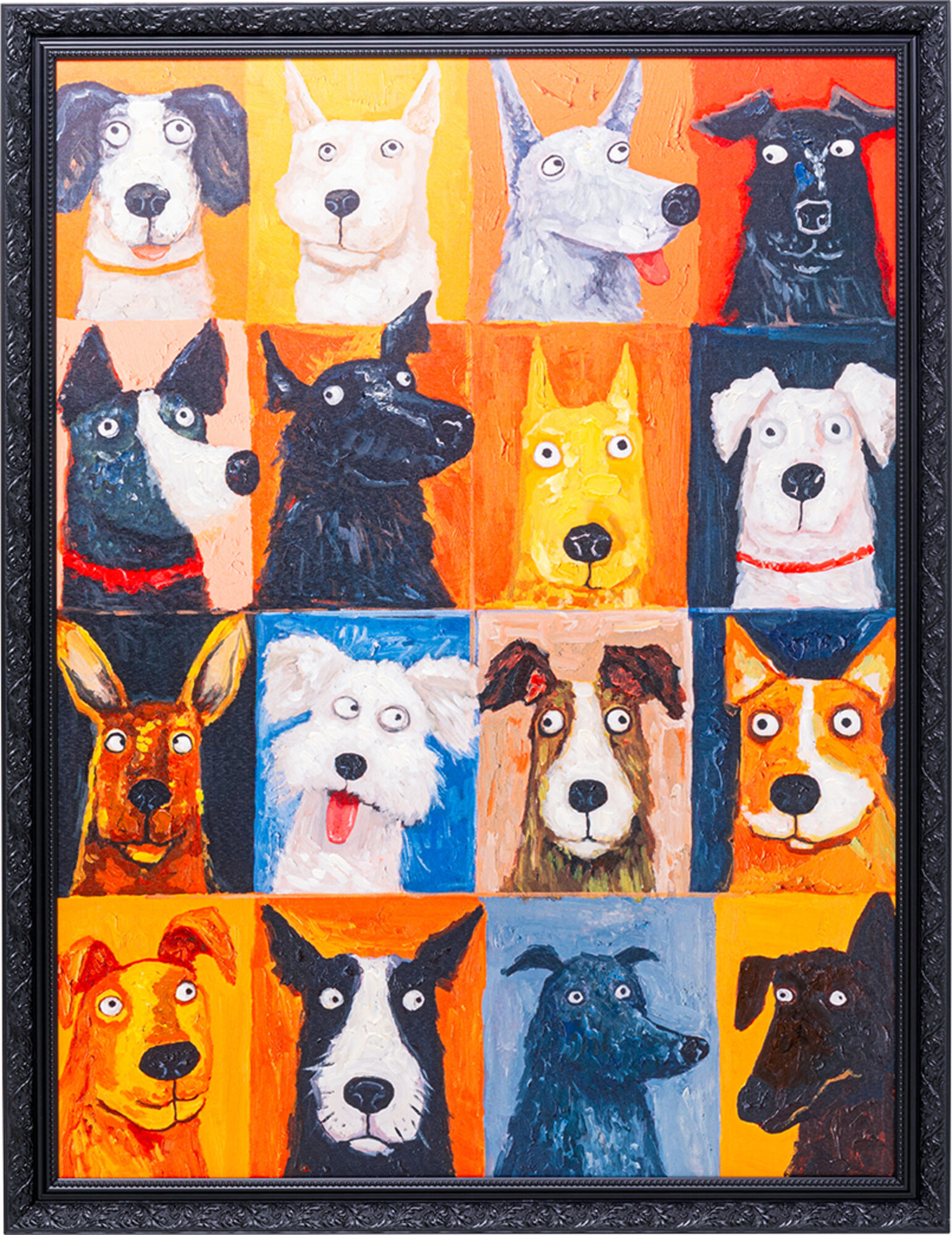 Cuadro lienzo Dog Faces 90x120cm – Imagen-1.