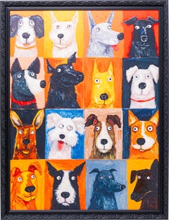 Cuadro lienzo Dog Faces 90x120cm – Imagen-1.