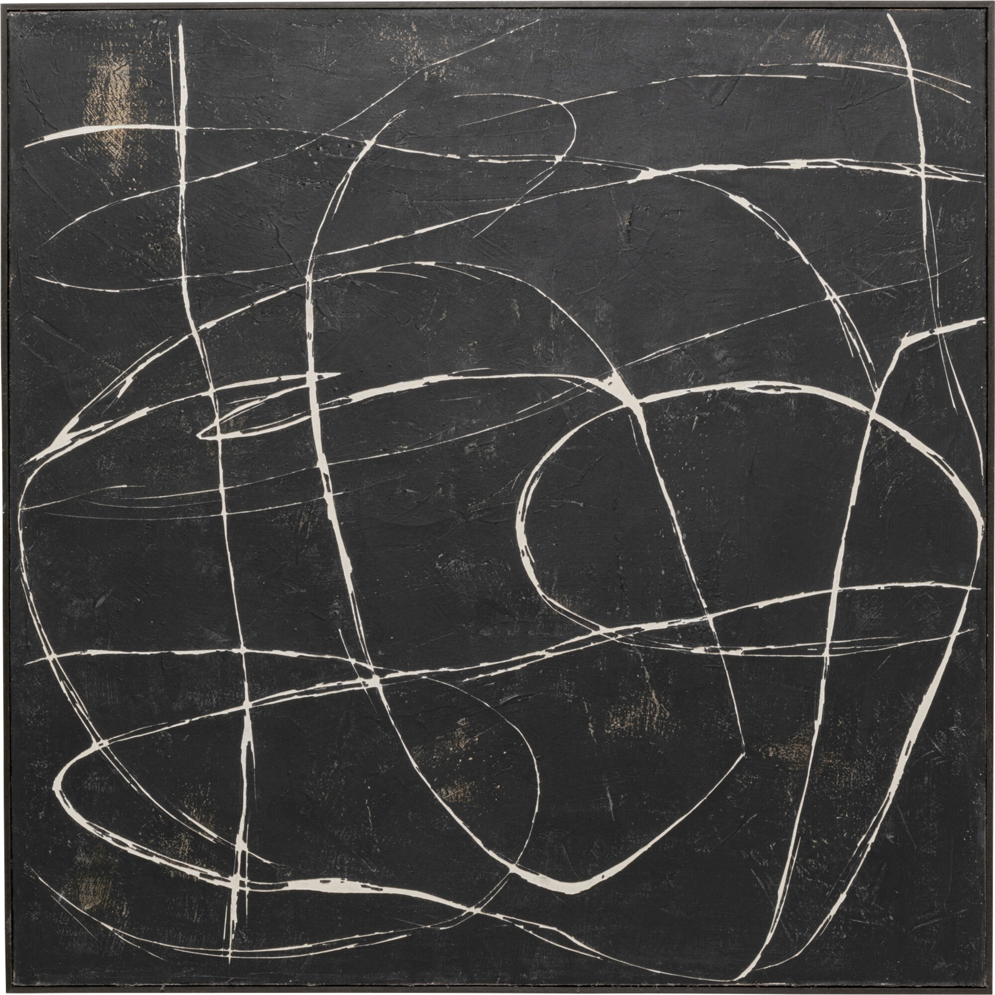 Paveikslas ant drobės Sketch Black 120x120cm – paveikslėlis-1.