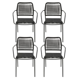 Krzesło Madagascar Czarne 4/Set – obraz-1