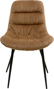 Krzesło South Side Velvet brązowe – obraz-1