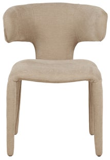 Stol Tobi - Klädd Designstol, Beige – bild-1.