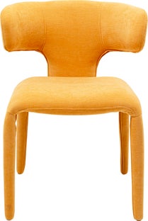 Stol Tobi - Klädd Designstol, Gul – bild-1.