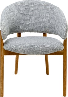 Silla con reposabrazos August Azul Melange – Imagen-1.
