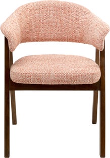 Silla con reposabrazos Jonte Boucle Coral – Imagen-1.