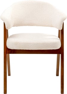 Armstol Jonte Bouclé Råhvid – billede-1.
