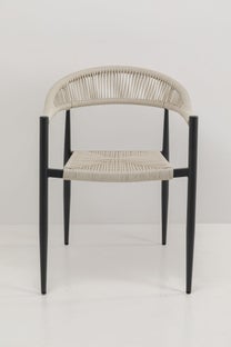 Silla con reposabrazos Palma Crema – Imagen-1.