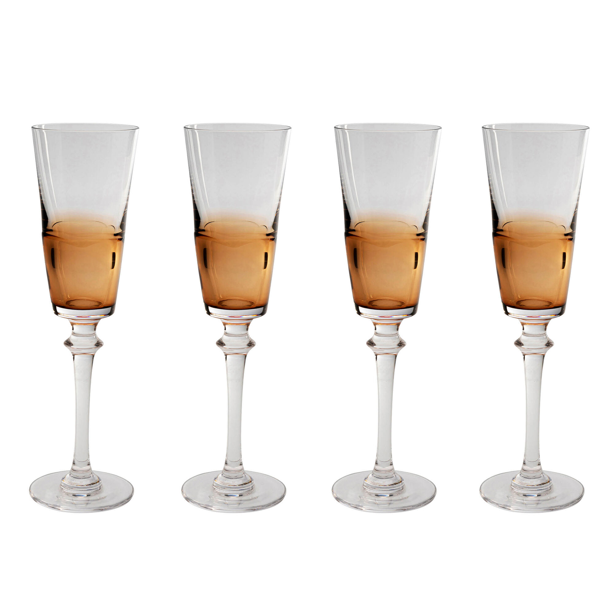 Čaša za šampanjac Mimi Amber 24cm (4/part) – slika-1.