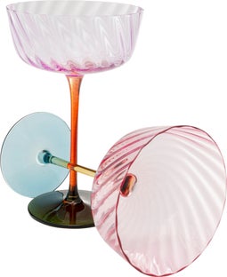 Šampano taurė Twist 18cm (1 vnt) – paveikslėlis-1.