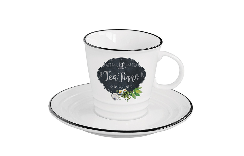 Чашa с чинийка KITCHEN BASIC TEA – изображение-1