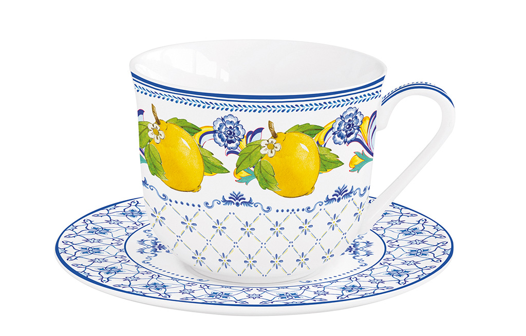 Чаша с чинийка POSITANO – изображение-1