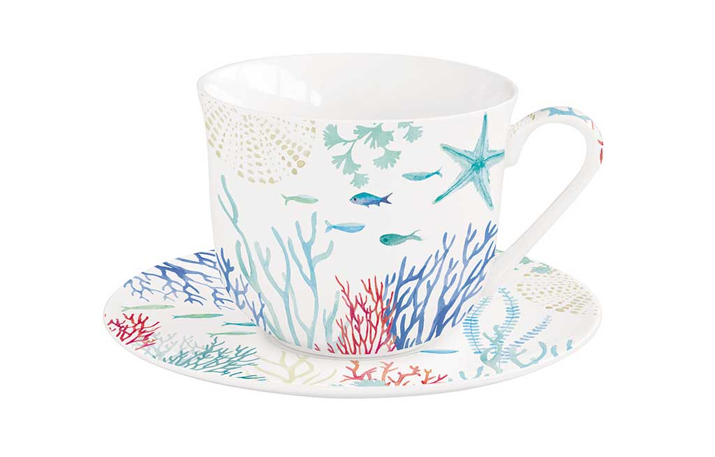 Чаша с чинийка UNDER THE SEA – изображение-1