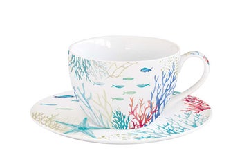 Чаша с чинийка UNDER THE SEA – изображение-1