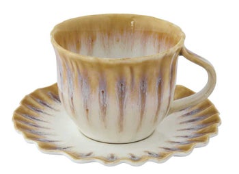 Чаша за чай с чинийка OCEANIA OCRA – изображение-1