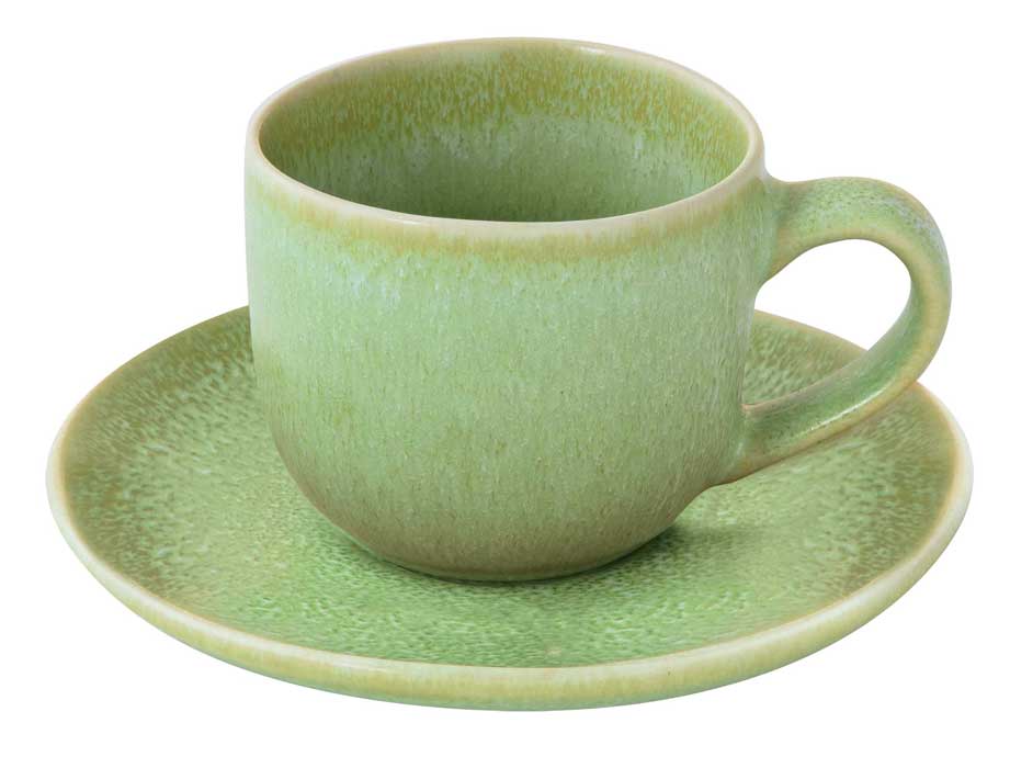 Чаша за чай с чинийка TERRA GREEN – изображение-1