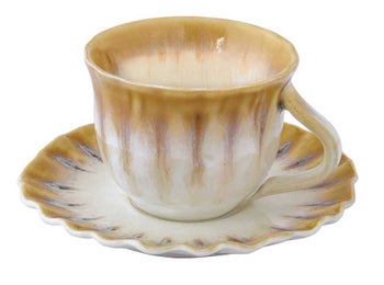 Чаша за кафе с чинийка OCEANIA OCRA – изображение-1