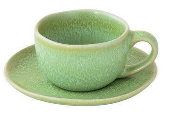 Чаша за кафе с чинийка TERRA GREEN – изображение-1