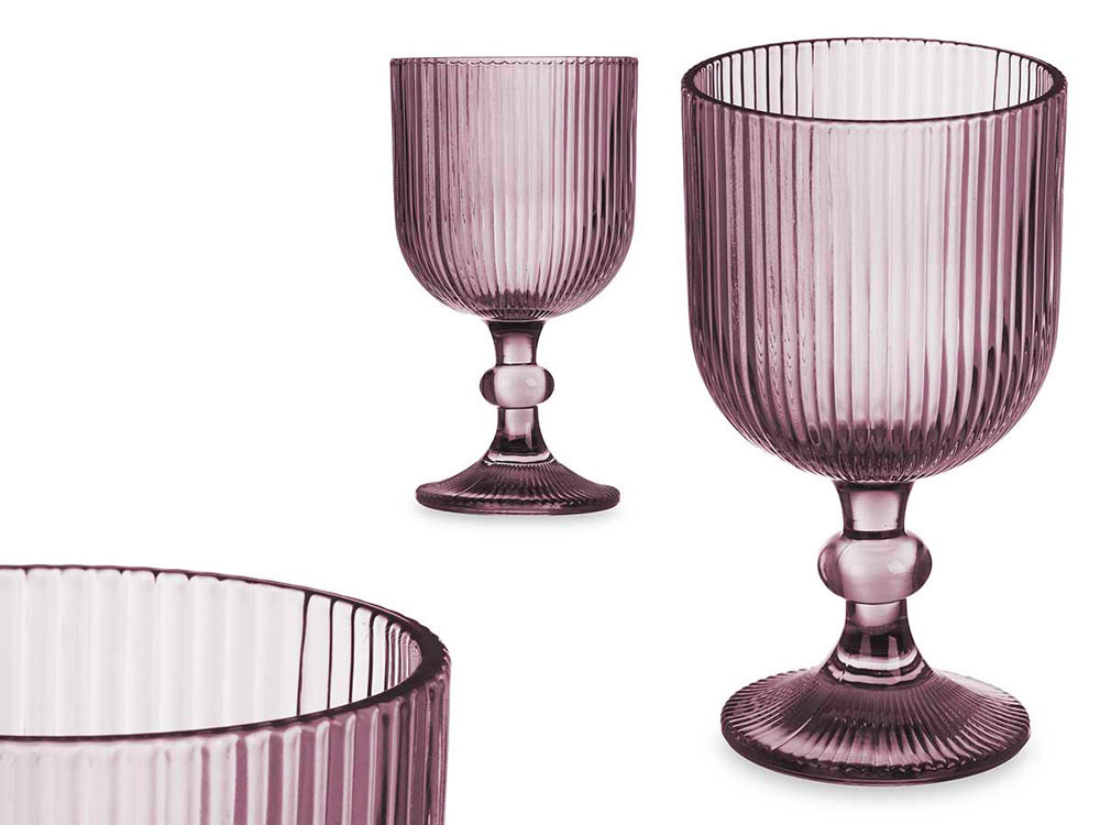 Чаша за вода PINK STRIPES 370 мл – изображение-1