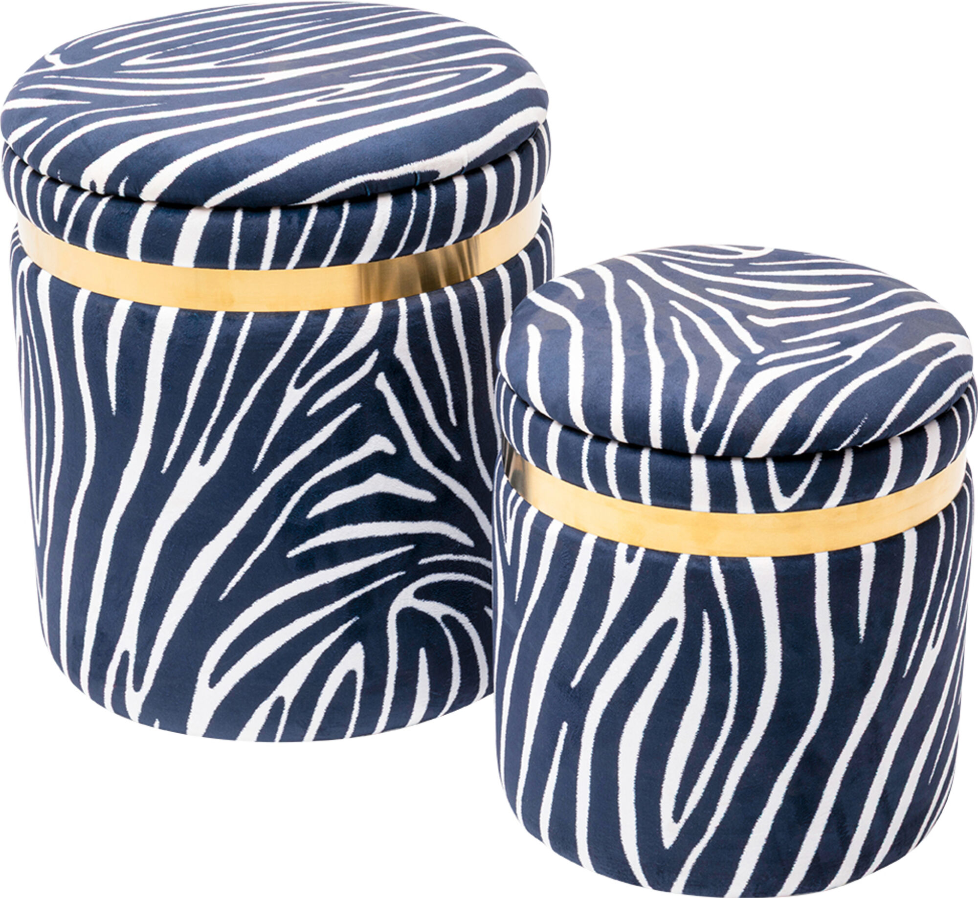 Sanduk Tabure Wild Zebra (2/Set) – slika-1.