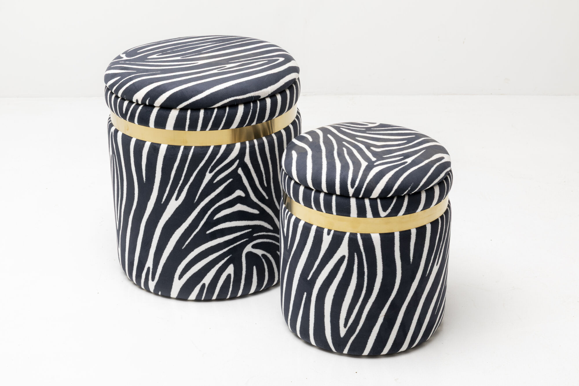Pufy Wild Zebra 2-set – obraz-1