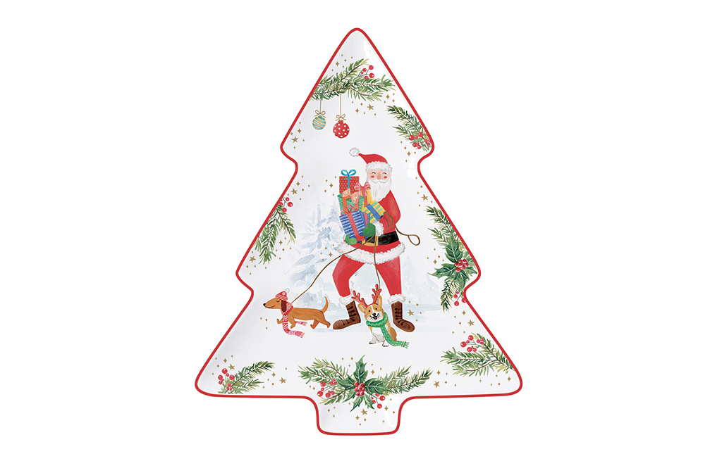 Чинийка коледно дърво JOYFUL SANTA – изображение-1