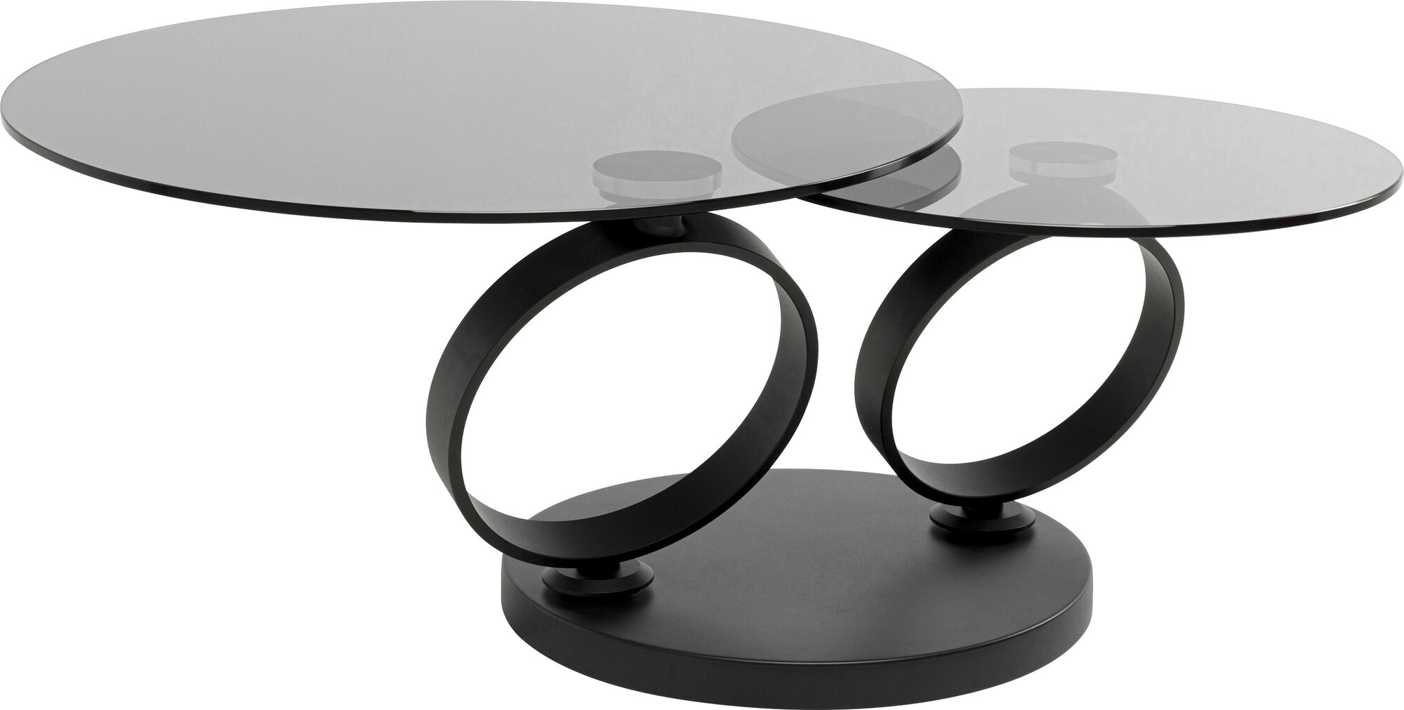 Masuta de cafea Beverly Smoke Negru 132x80 cm – imagine-1.