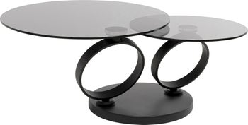 Soffbord Beverly Smoke - Svart, 132x80 cm – bild-1.